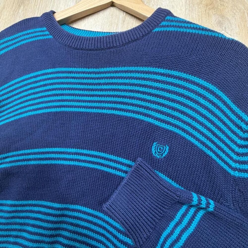 Chaps Men's Blue and Navy Jumper
